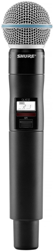 Ручной передатчик серии QLXD с капсюлем микрофона BETA58 Shure QLXD2/B58.