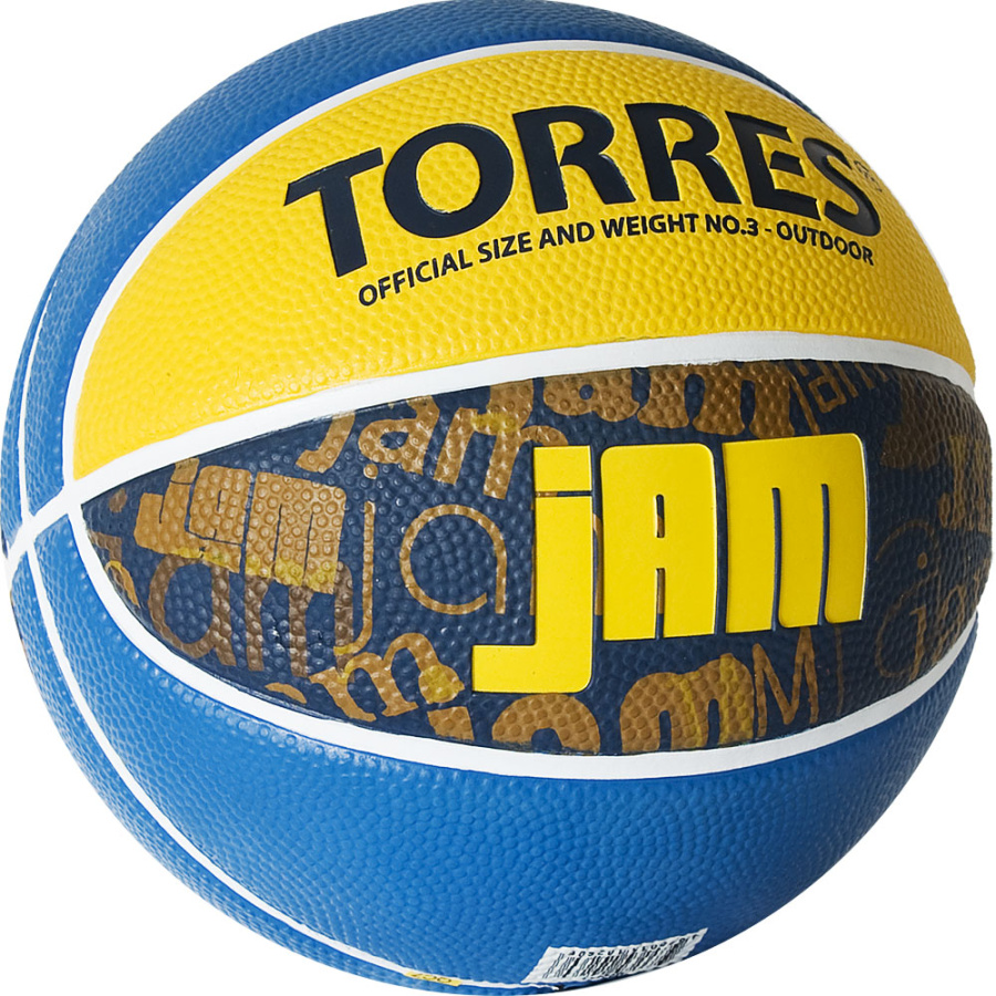 Мяч баскетбольный TORRES Jam, Размер 3