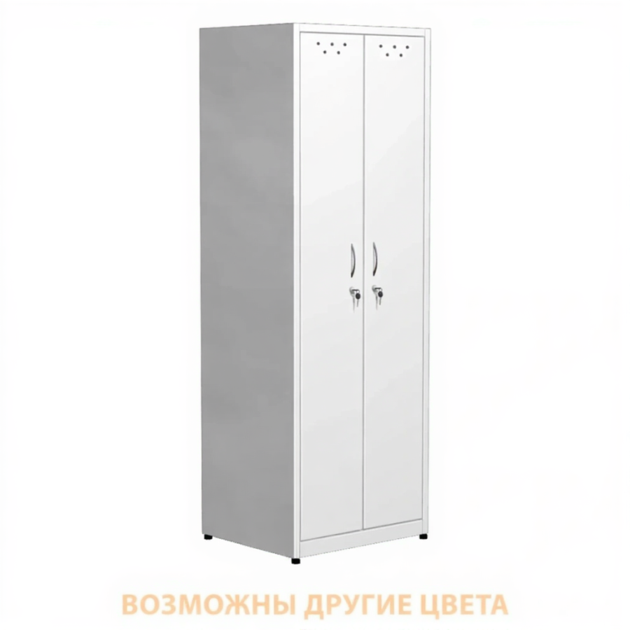 Шкаф металлический для одежды ШМг (белый)